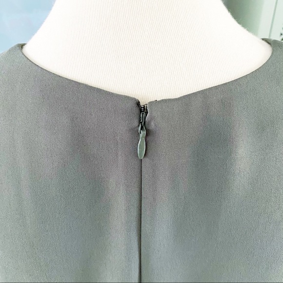 Ann Taylor Striped Side T-Shirt Dress in Olive - Picture 4 of 12